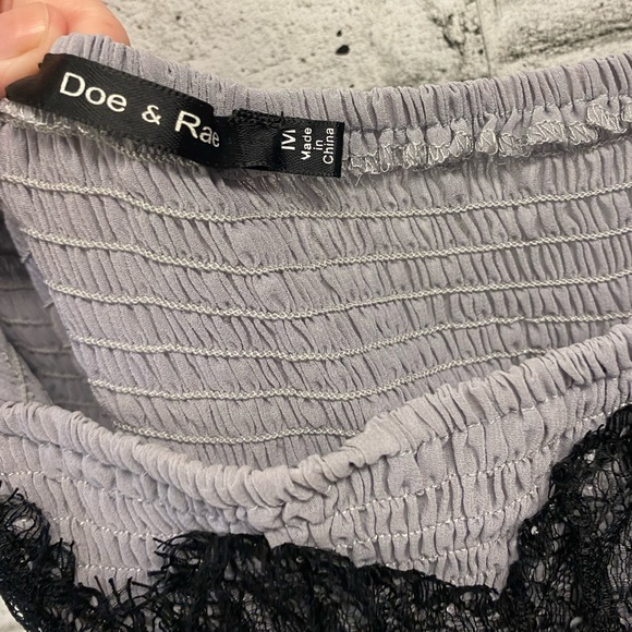 Grey & Lace Strapless Doe & Rea - Picture 3 of 3